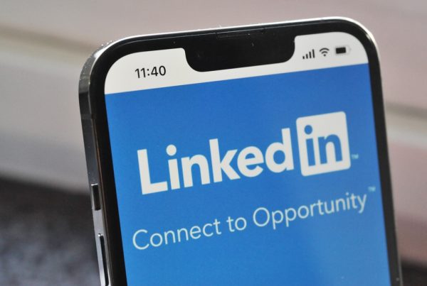 Schermata di LinkedIn